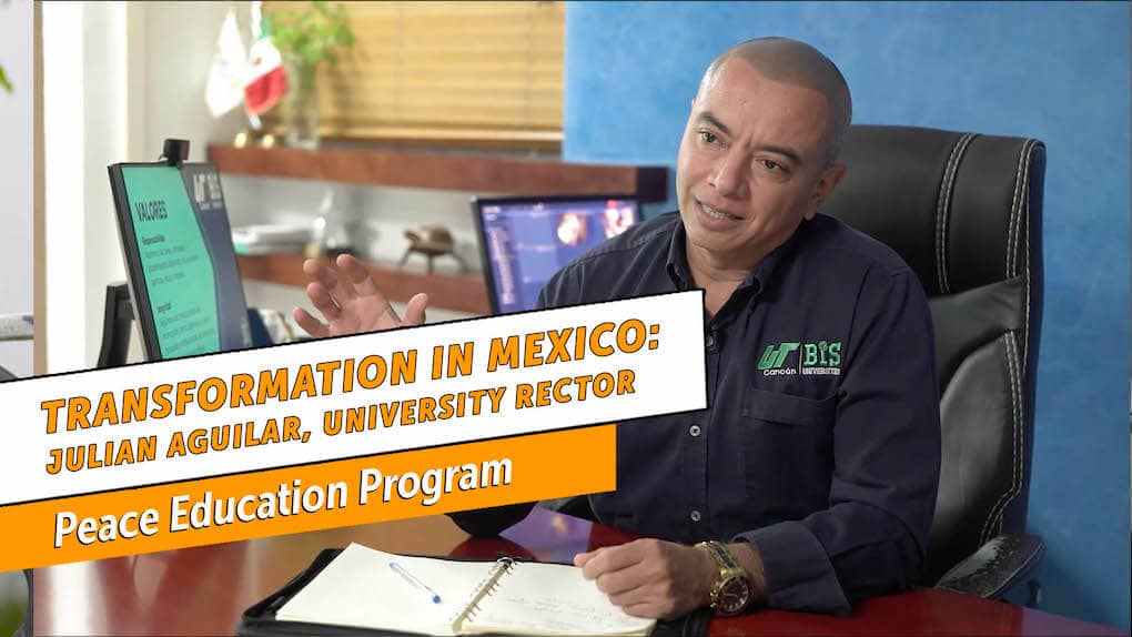 A University Rector talks about how the Peace Education Program inspired him to transform.