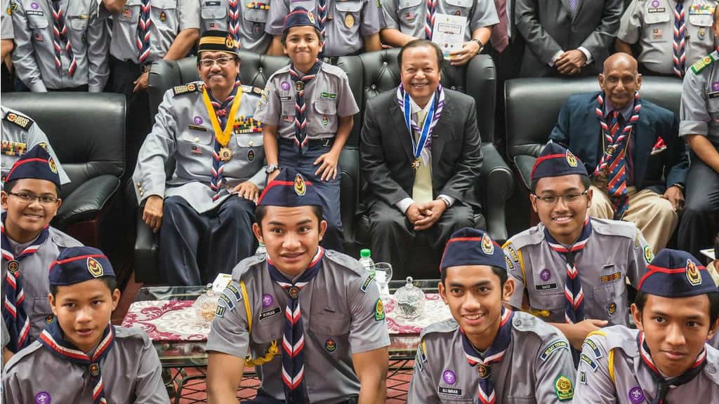Prem Rawat at Malaysian scouting peace pledge event, Sept, 2014