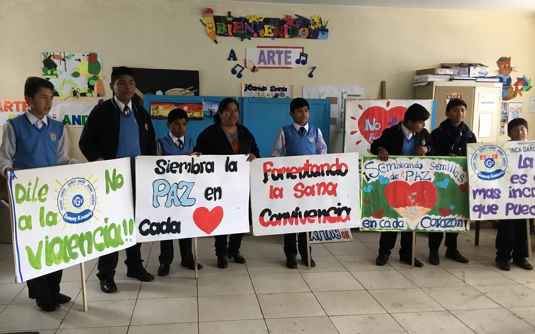 Il Programma di Educazione alla Pace aiuta i giovani a costruire una cultura di pace a Cusco, in Perù