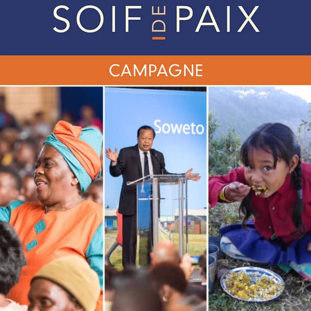 La campagne “Soif de Paix” a recueilli 162 824 $