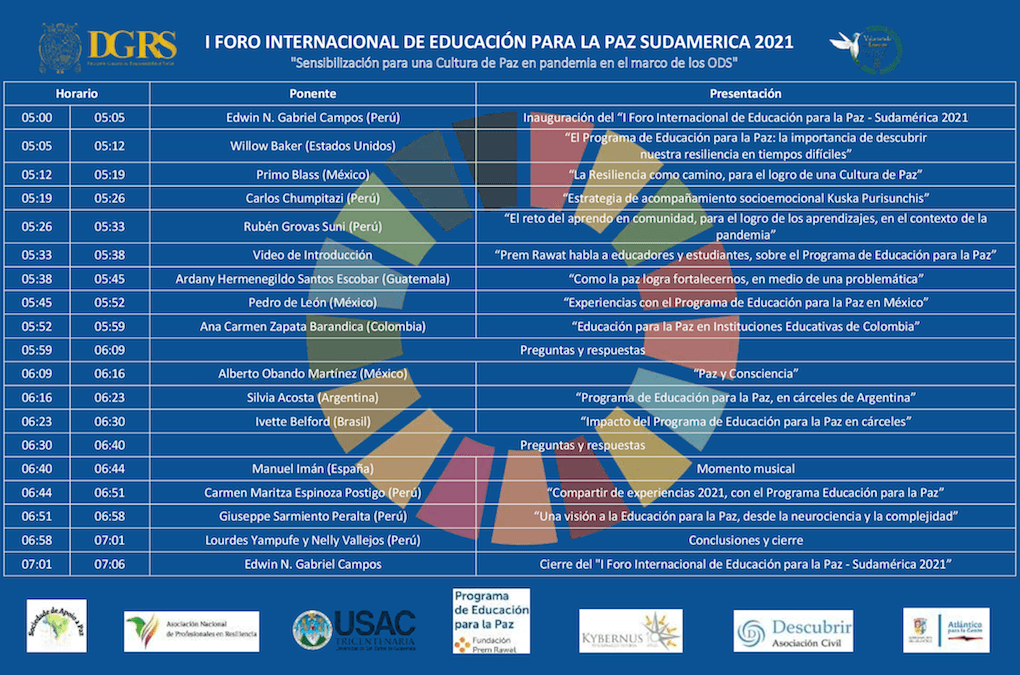 University Hosts October 29 Virtual Forum on Peace Education in South America