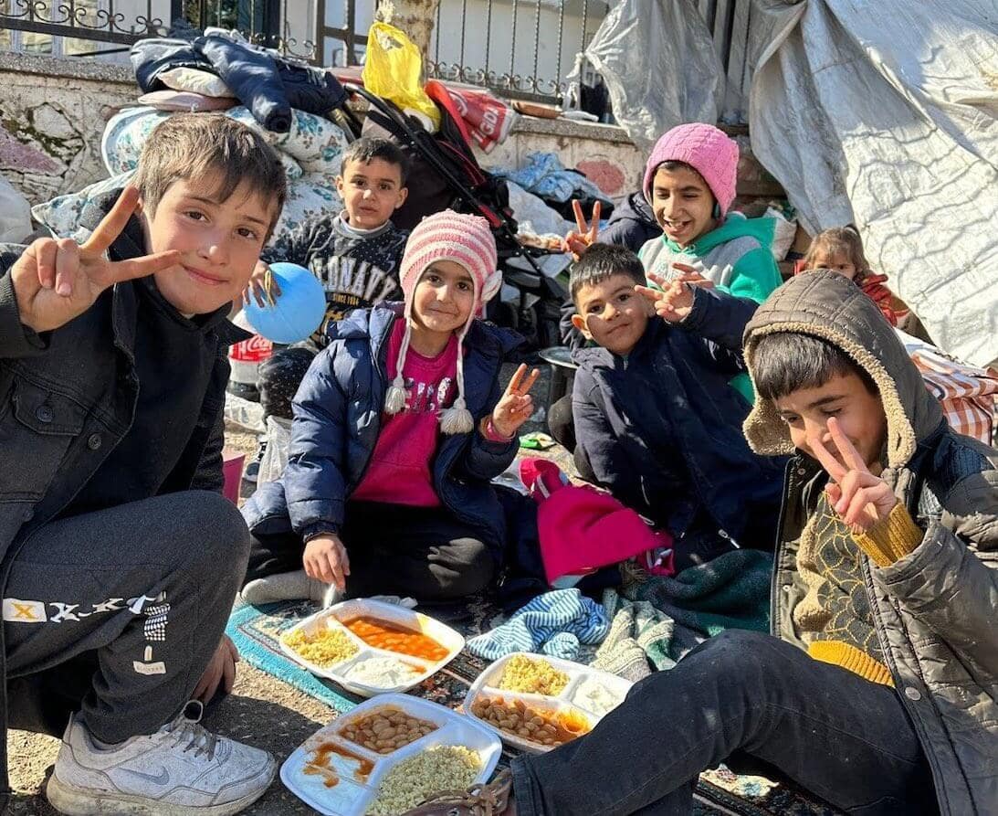 Food was distributed to earthquake victims in Turkey & Syria. Photo courtesy of World Central Kitchen.