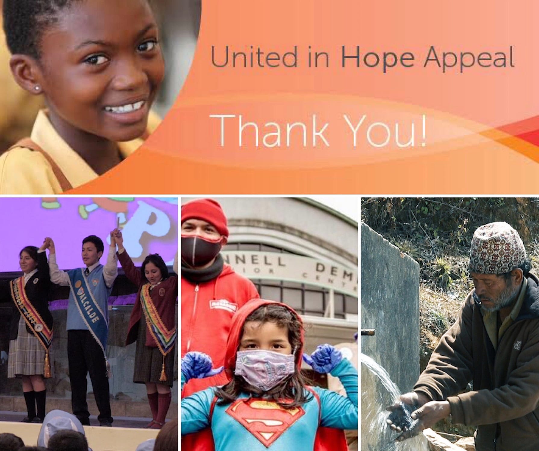 Thanks for supporting the United in Hope appeal.