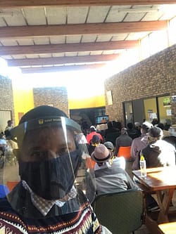 Peace Education Program facilitators are essential service providers in South Africa, taking safety precautions during COVID-19