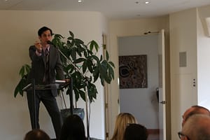 Auctioneer Robert Zabrecky at work