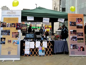 TPRF Peace Day Booth in Leicester UK