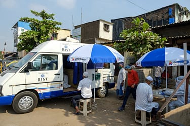 An Americares India mobile health clinic.