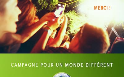 Merci d’avoir contribué à la campagne “Pour un monde différent”