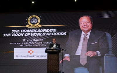 BrandLaureate décerne une récompense prestigieuse à Prem Rawat et à sa fondation