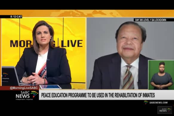 SABC interviews Prem Rawat about the Peace Education Program in South Africa