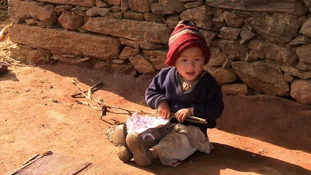 Toddler in Nepal