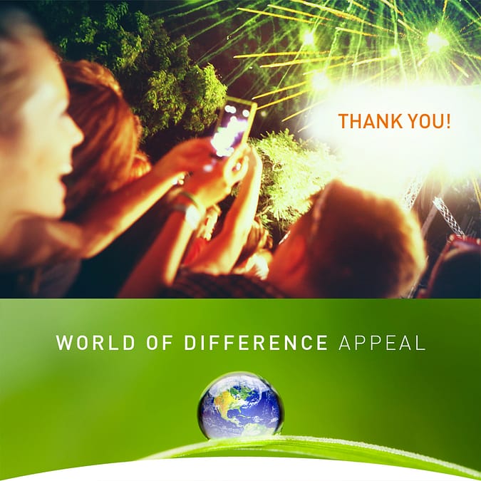 Grazie per aver contribuito alla campagna “Per un mondo migliore”