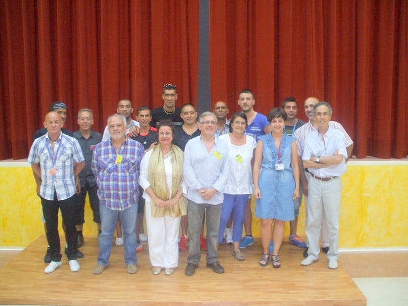 PEP Volunteers with Prison Vice Director and Manuel Imán
