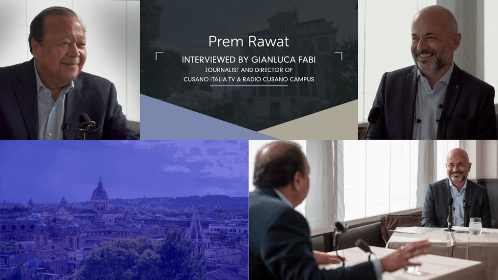 Prem Rawat und Gianluca Fabi unterhalten sich über das Friedens-Bildungs-Programm und weitere Themen 