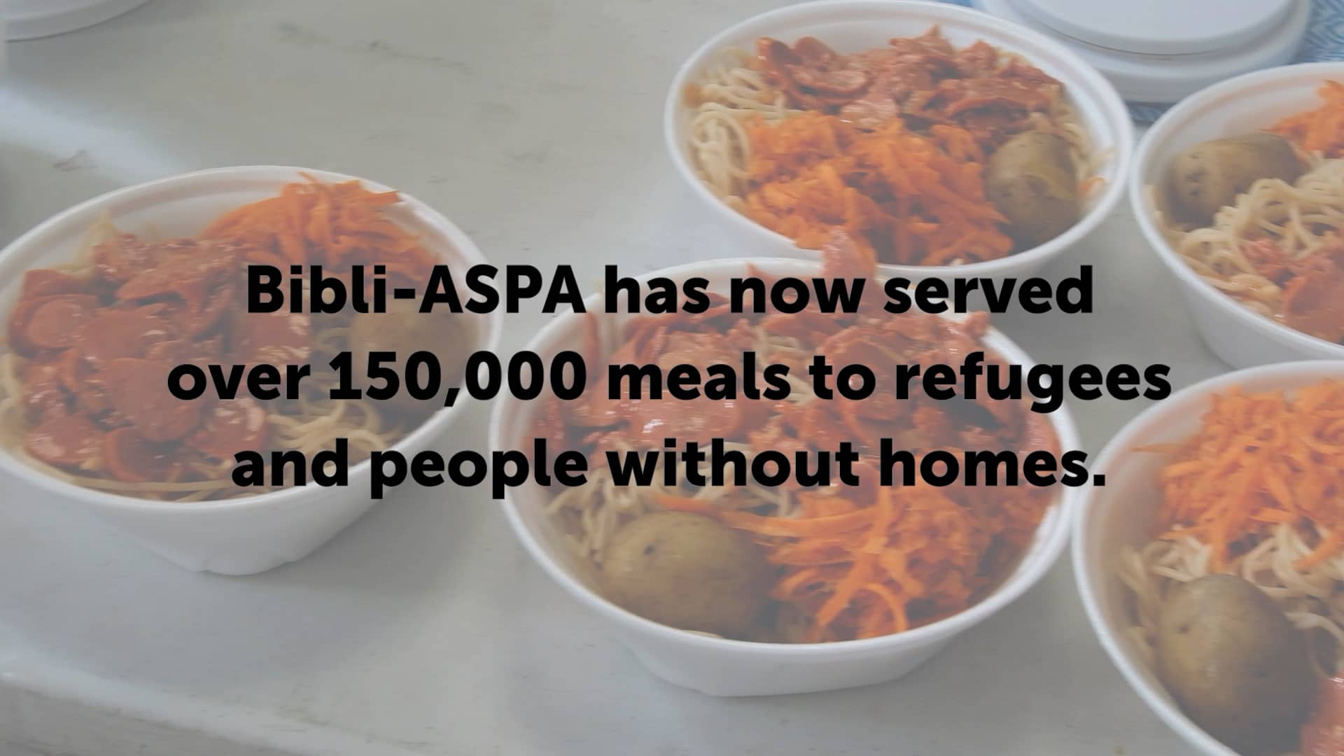 Bibli-ASPA food for the homeless Photo of nutritious food for the homeless in Brazil made possible by grants from The Prem Rawat Foundation