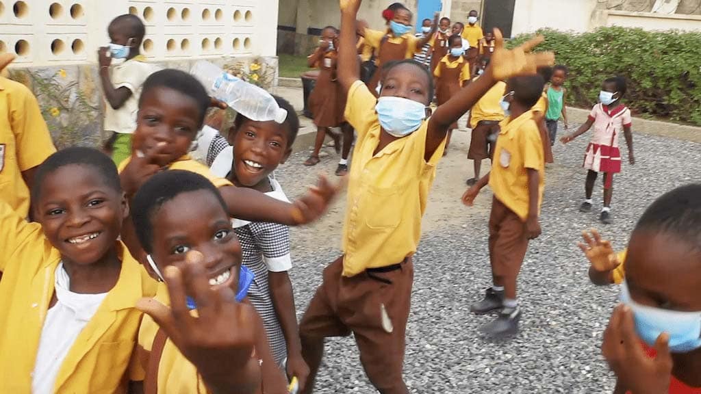 hight spirts at food for people ghana reopening