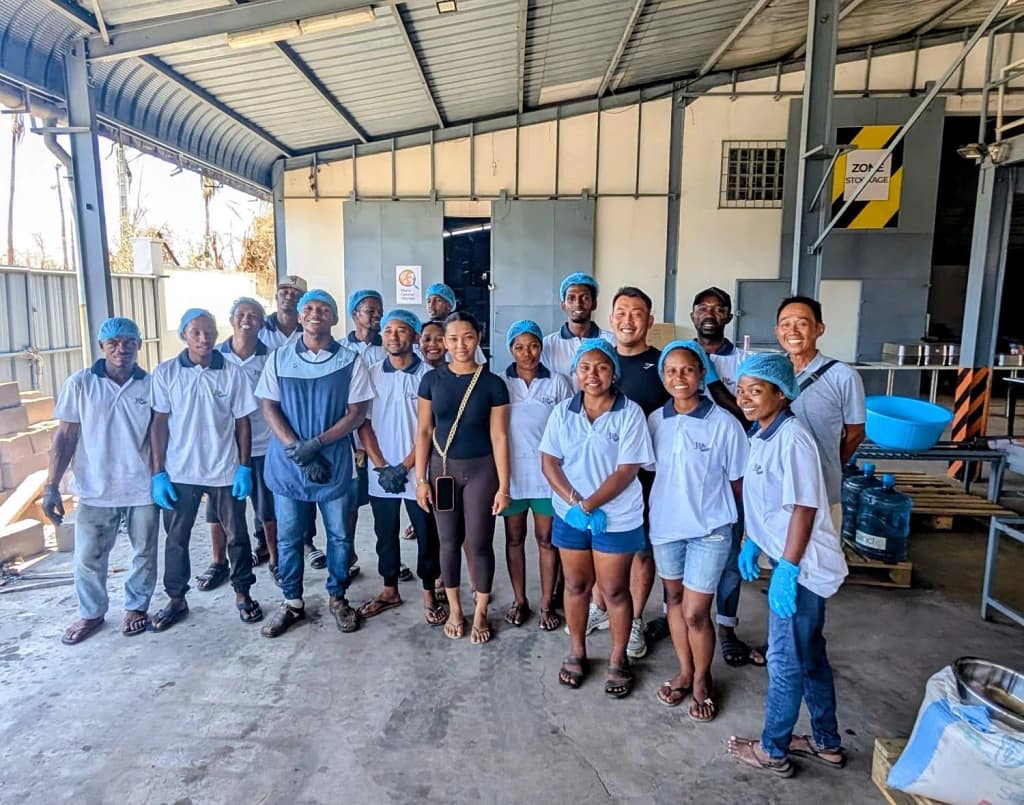 One of the teams providing humanitarian aid to cyclone victims in Madagascar.