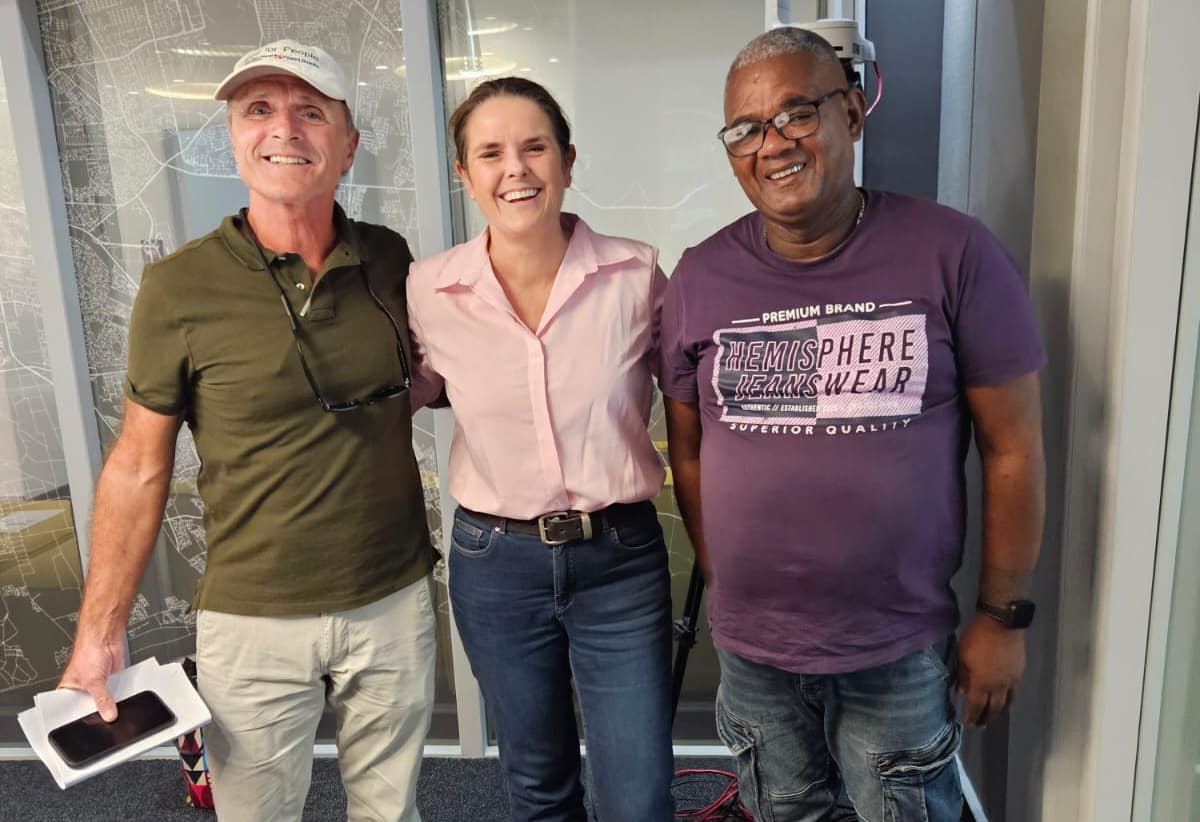 Capetalk Radio Food for People South Africa team members were interviewed on Capetalk Radio by host Pippa Hudson