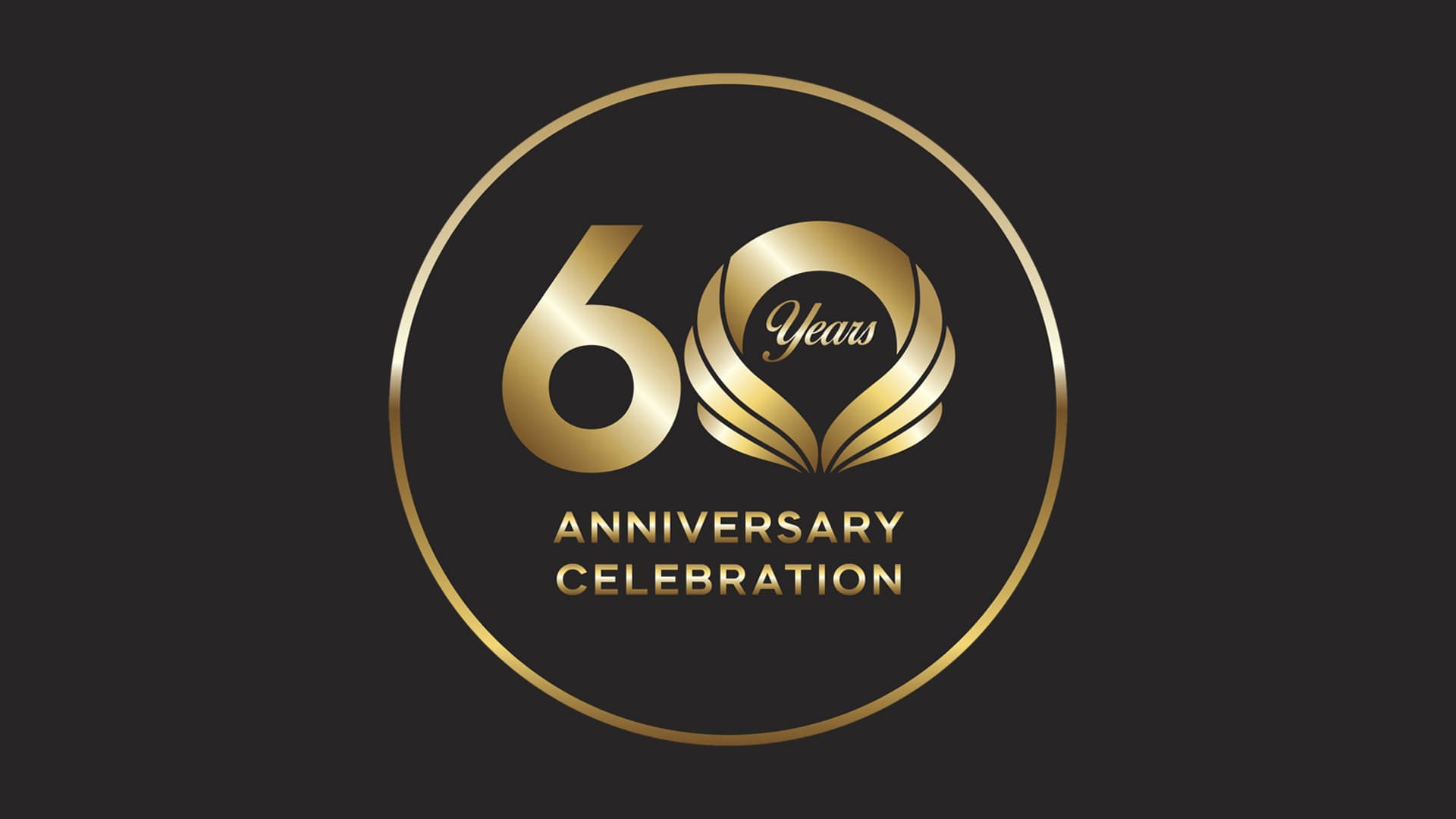 60 year logo header
