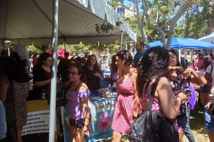 Students at CSUN Club Fair