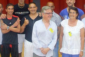 CADIZ prison officials with students
