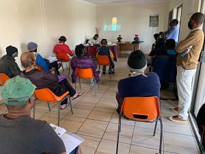 Peace Education Program facilitators at a homeless shelter