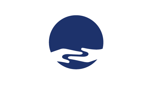 Blue logo wide