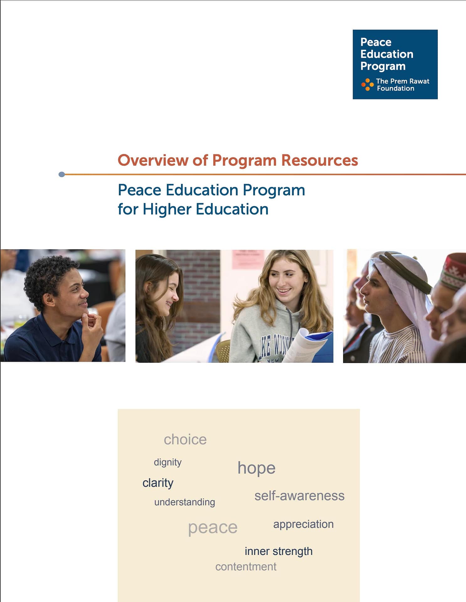 Overview of program